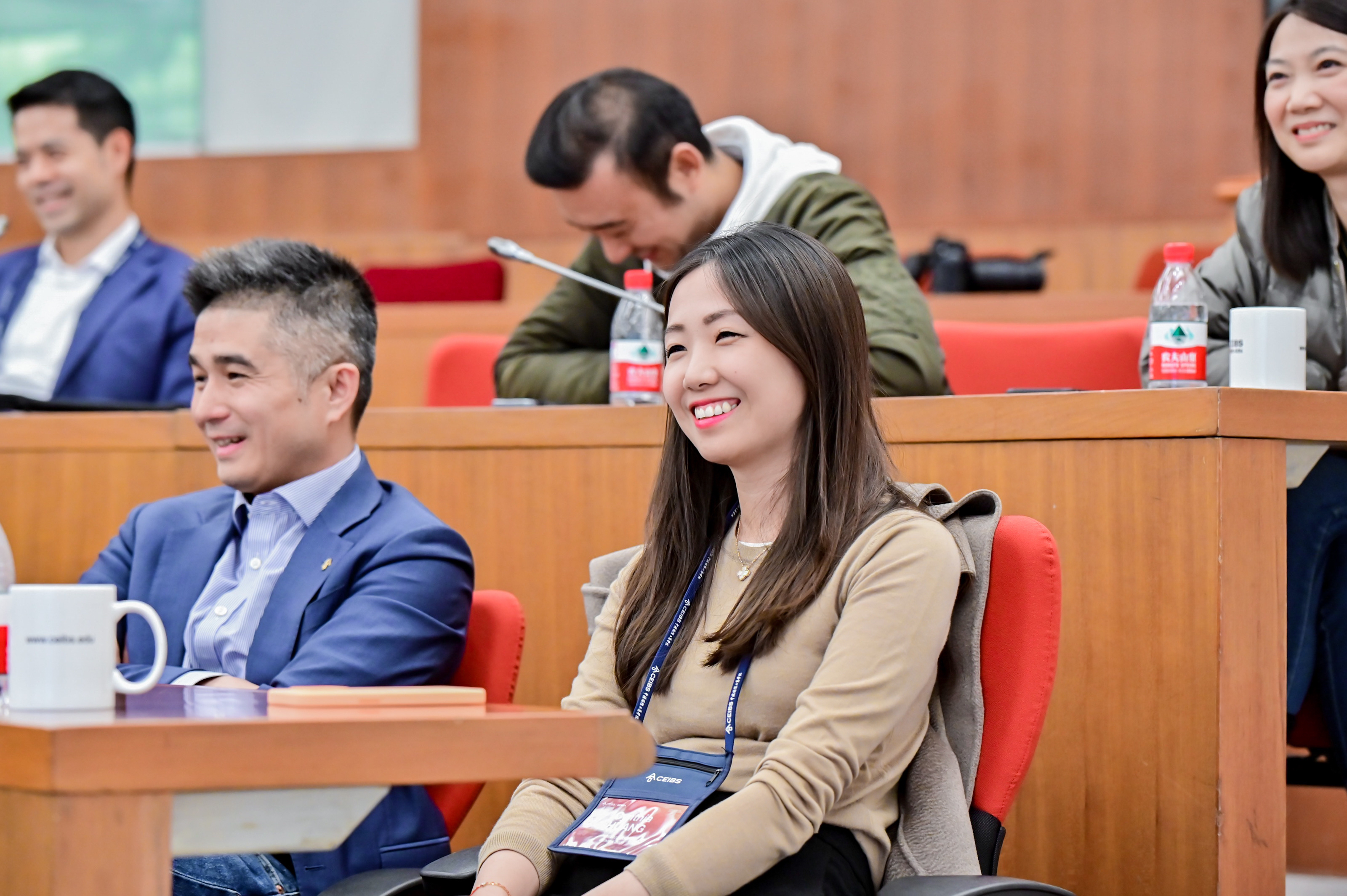 Cynthia in the CEIBS Global EMBA Classroom